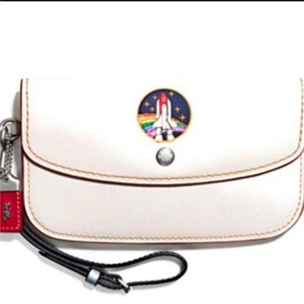 Coach 1941 Embossed NASA Space Rexy Clutch Wristlet limited edition